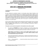 F 1 Compliance Audit Report In Agreed Upon Procedures Report Template