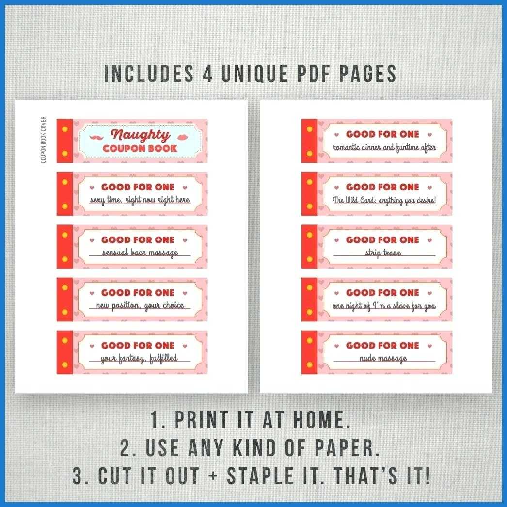 Fabulous Stocks Of Love Coupon Template Best Boyfriend Book Throughout Coupon Book Template Word