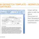 Faculty Activity Information Reporting System – Ppt Download Pertaining To Nih Biosketch Template Word