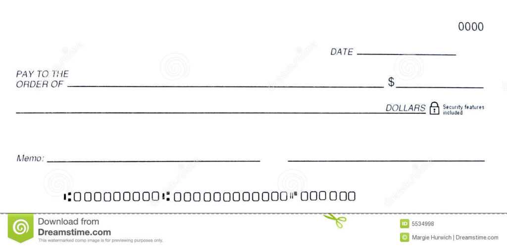 Fun Blank Cheque Template