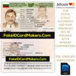 Fake Bulgaria Id Card Template Psd Editable Download Intended For Blank Social Security Card Template Download