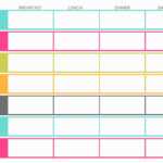Family Budget Weekly Schedule Template Word Ideas Editable Within Weekly Meal Planner Template Word