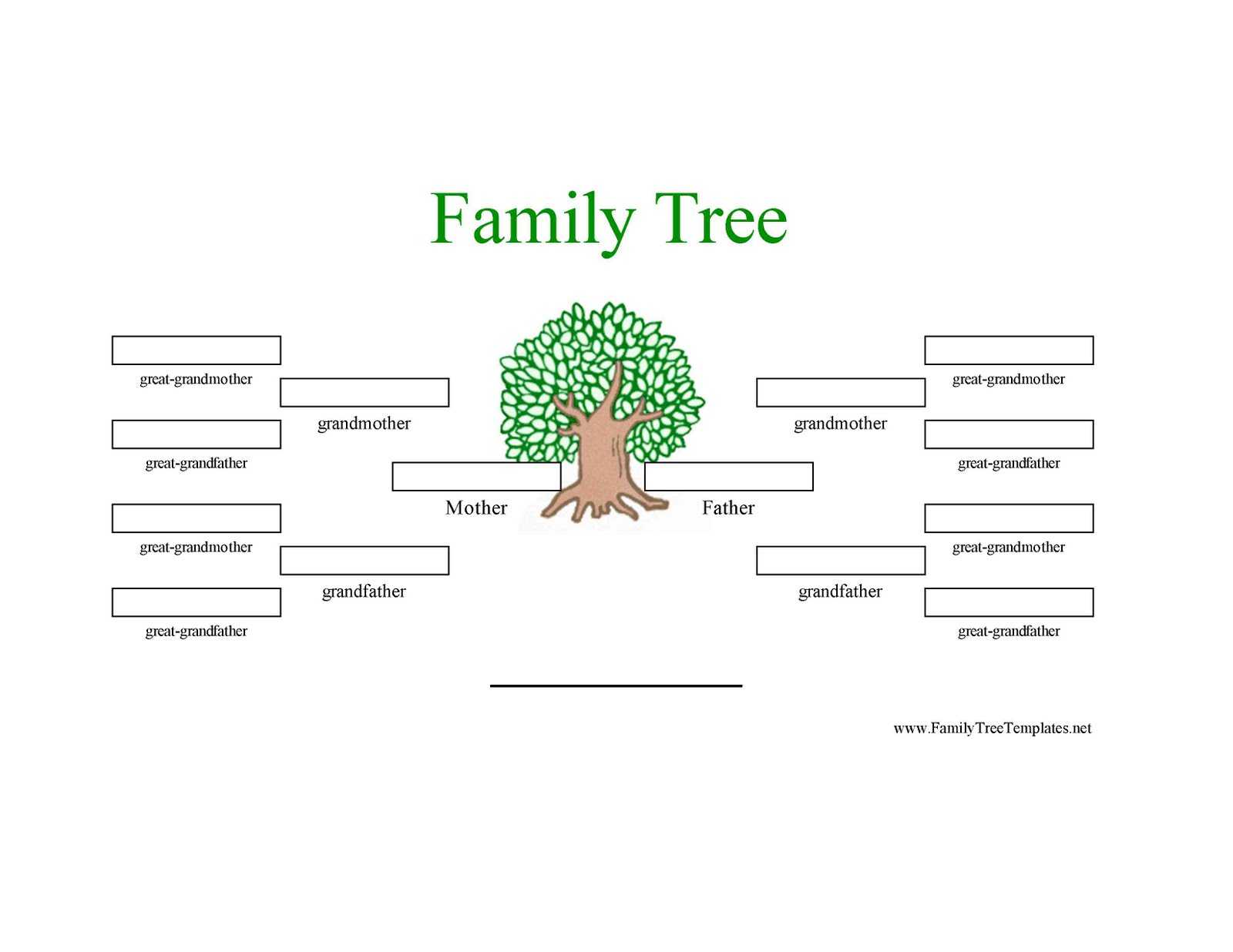 Family Tree Template: Family Tree Template Three Generation Inside Blank Family Tree Template 3 Generations