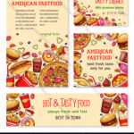Fast Food Banner And Poster Template Set Design Inside Food Banner Template