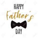 Fathers Day Banner Design With Lettering, Black Bow Tie Butterfly With Regard To Tie Banner Template