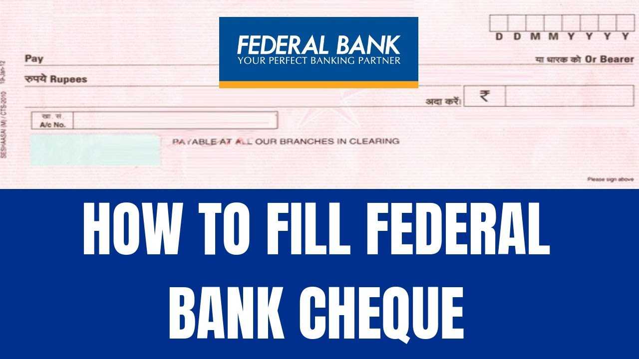 Federal Bank Blank Cheque Regarding Fun Blank Cheque Template