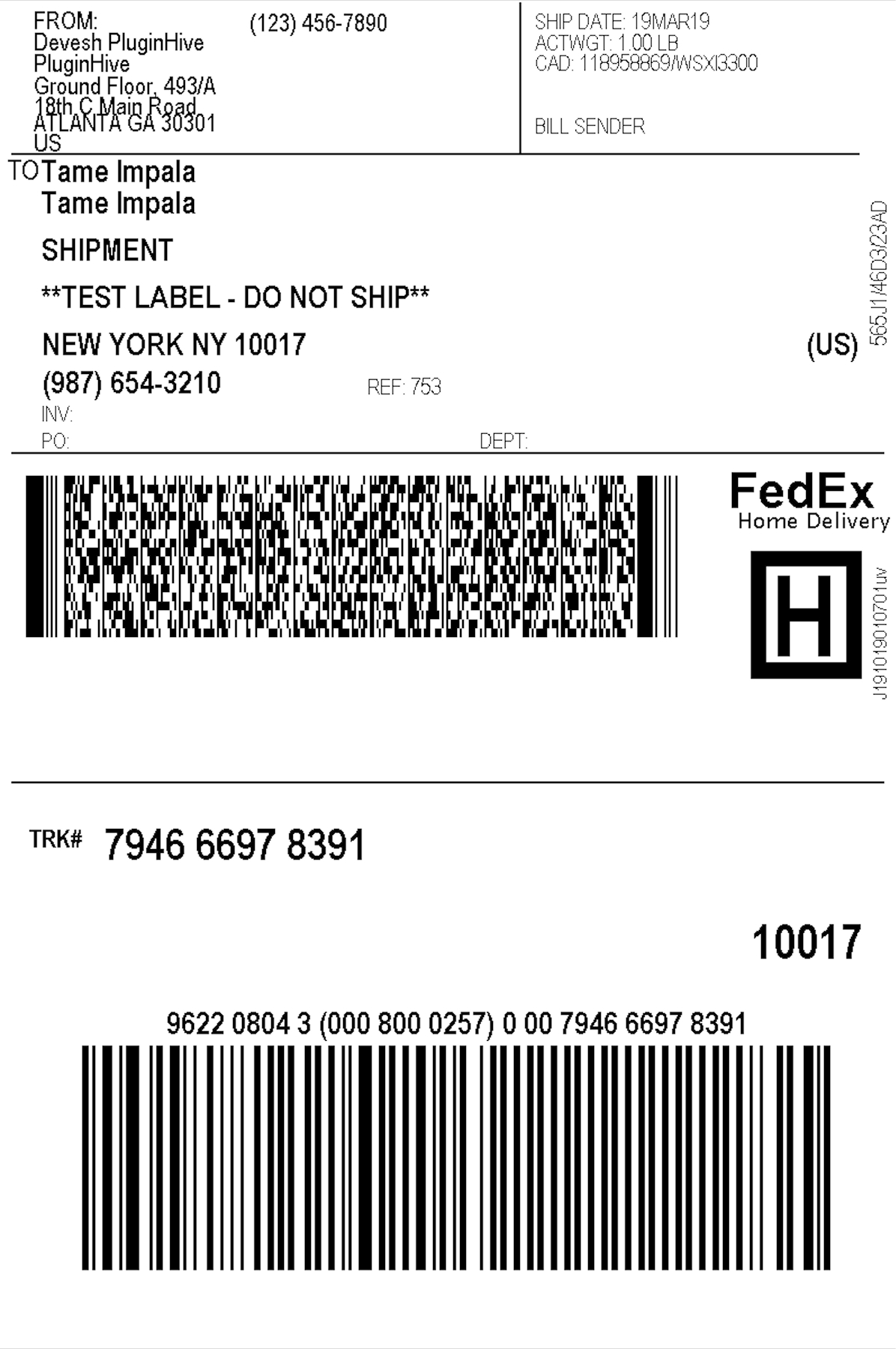 Fedex Ground Return Label In Fedex Label Template Word
