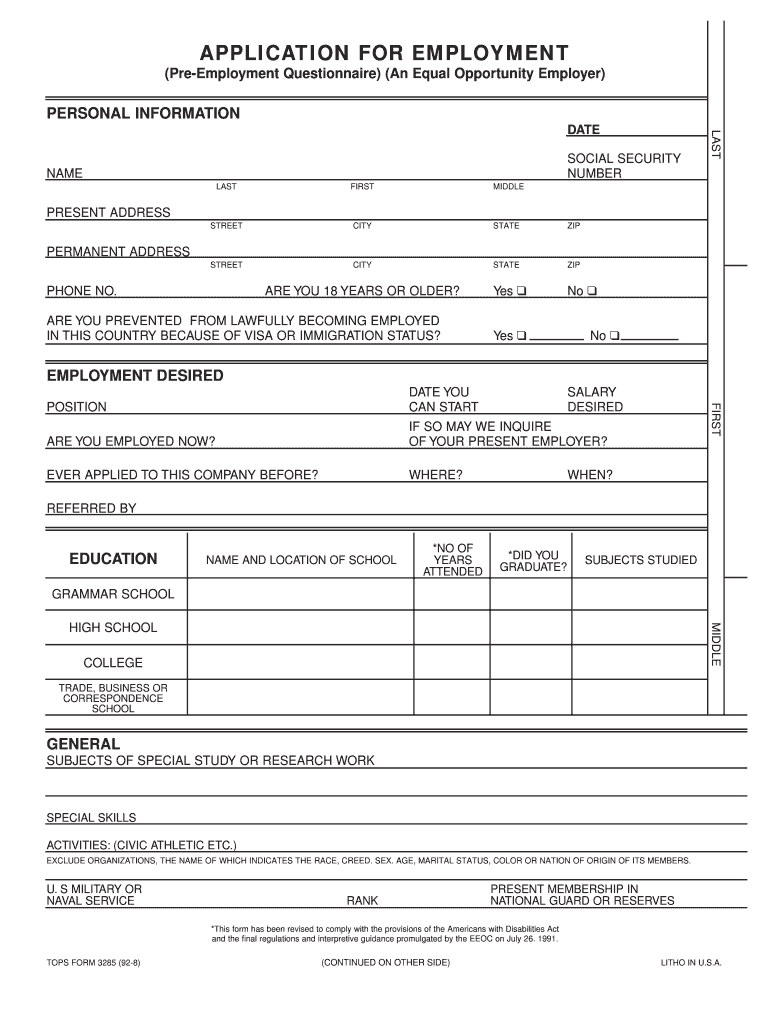 Fillable Job Application – Fill Online, Printable, Fillable Intended For Job Application Template Word Document