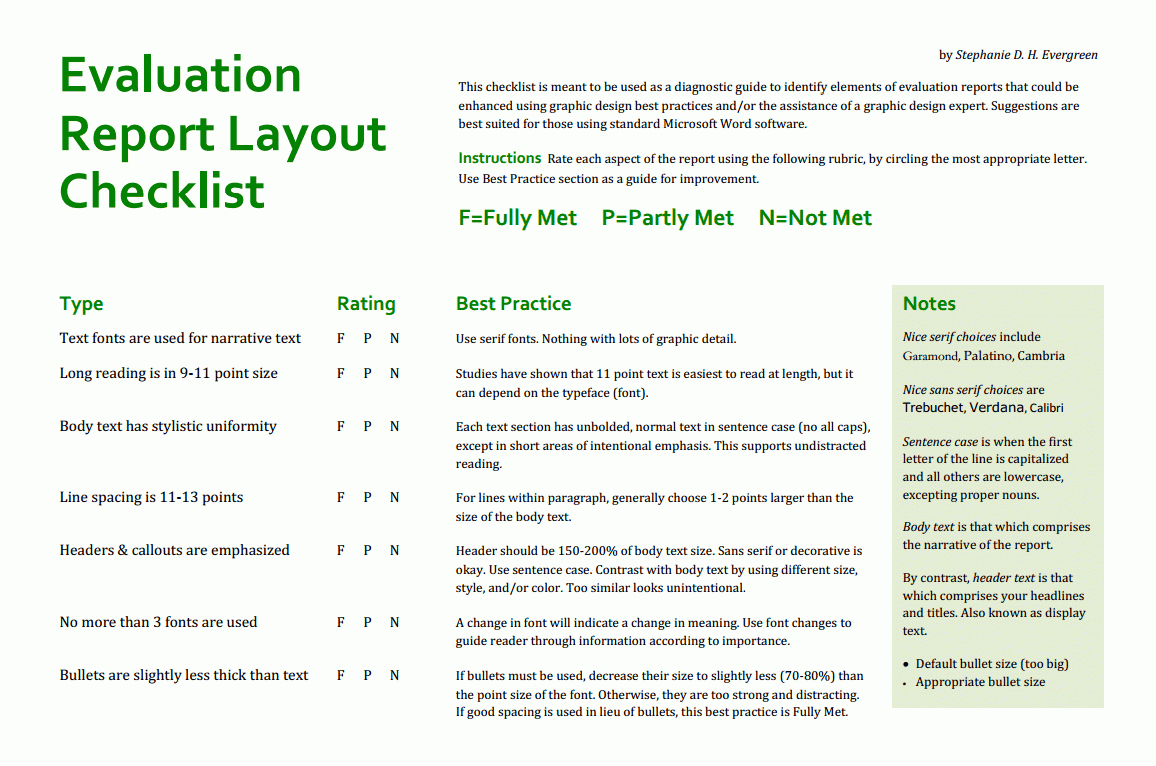 Final Reports | Better Evaluation Regarding Website Evaluation Report Template