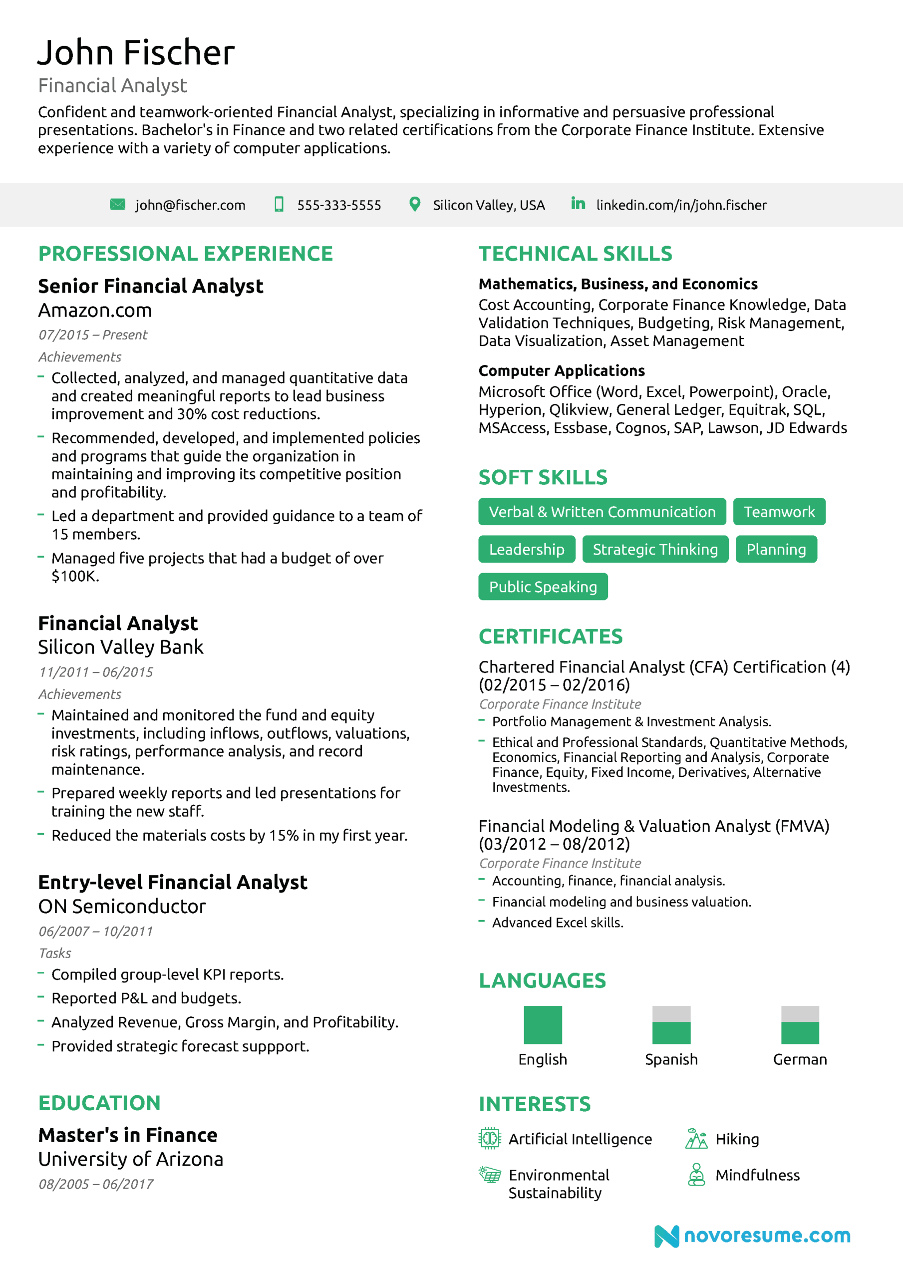 Financial Analyst Resume [The Ultimate 2020 Guide] Throughout Stock Analysis Report Template