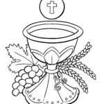 First Communion Coloring Pages At Getdrawings | Free Download With Regard To Free Printable First Communion Banner Templates