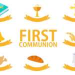 First Communion Template Free Vector Art – (25 Free Downloads) Throughout First Communion Banner Templates