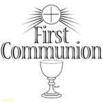 First Eucharist Clipart With Free Printable First Communion Banner Templates
