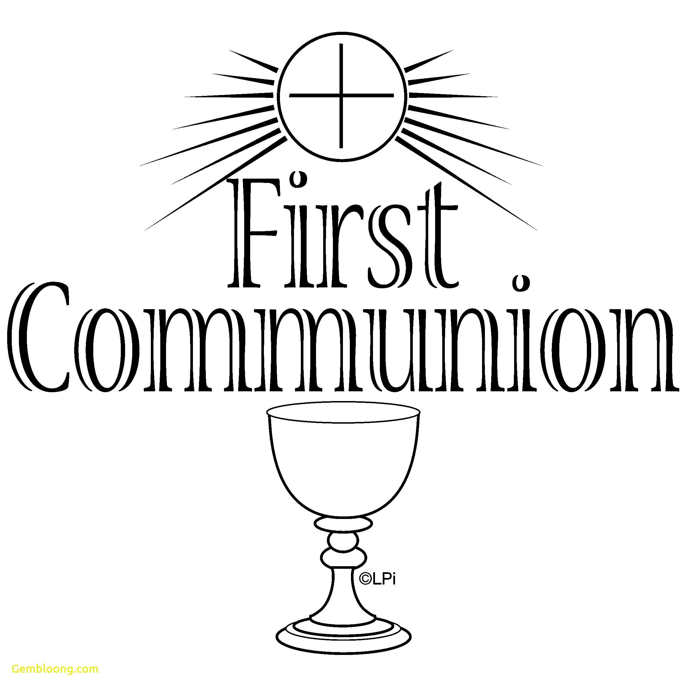 First Eucharist Clipart With Free Printable First Communion Banner Templates