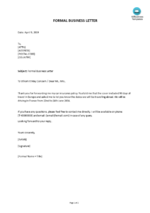 Formal Business Letter In Word | Templates At pertaining to Microsoft Word Business Letter Template
