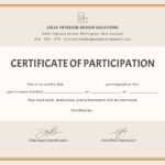 Format For Certificate Of Participation – Falep.midnightpig.co Within Certificate Of Participation Template Word