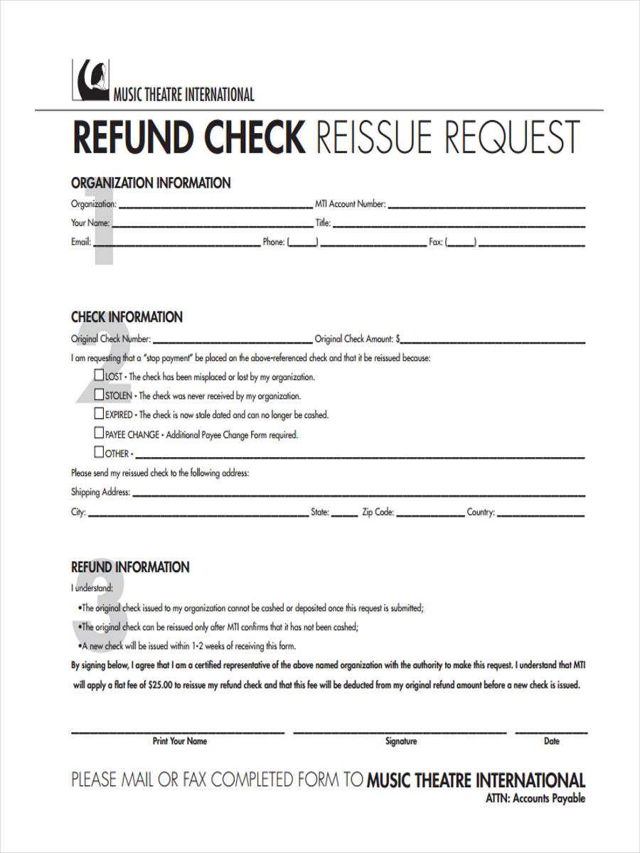 Free 10+ Refund Request Forms In Pdf | Ms Word | Excel Regarding Check Request Template Word