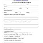 Free 14+ Customer Service Evaluation Forms In Pdf For Blank Evaluation Form Template