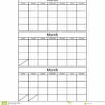 Free 3 Month Calendar Templates – Calendar Inspiration Design In Blank One Month Calendar Template
