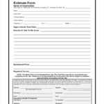 Free 38+ Sample Estimate Forms In Pdf | Ms Word Intended For Blank Estimate Form Template