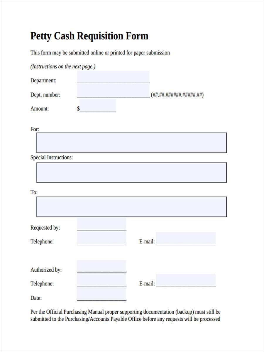 Free 5+ Petty Cash Requisition Forms In Pdf Throughout Check Request Template Word