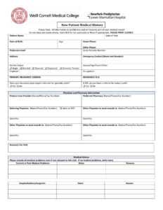Free 6+ Medical History Forms In Pdf | Ms Word | Excel with regard to Medical History Template Word