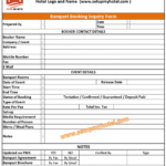 Free Banquet Enquiry / Event Enquiry Form Sample Feedback In Enquiry Form Template Word