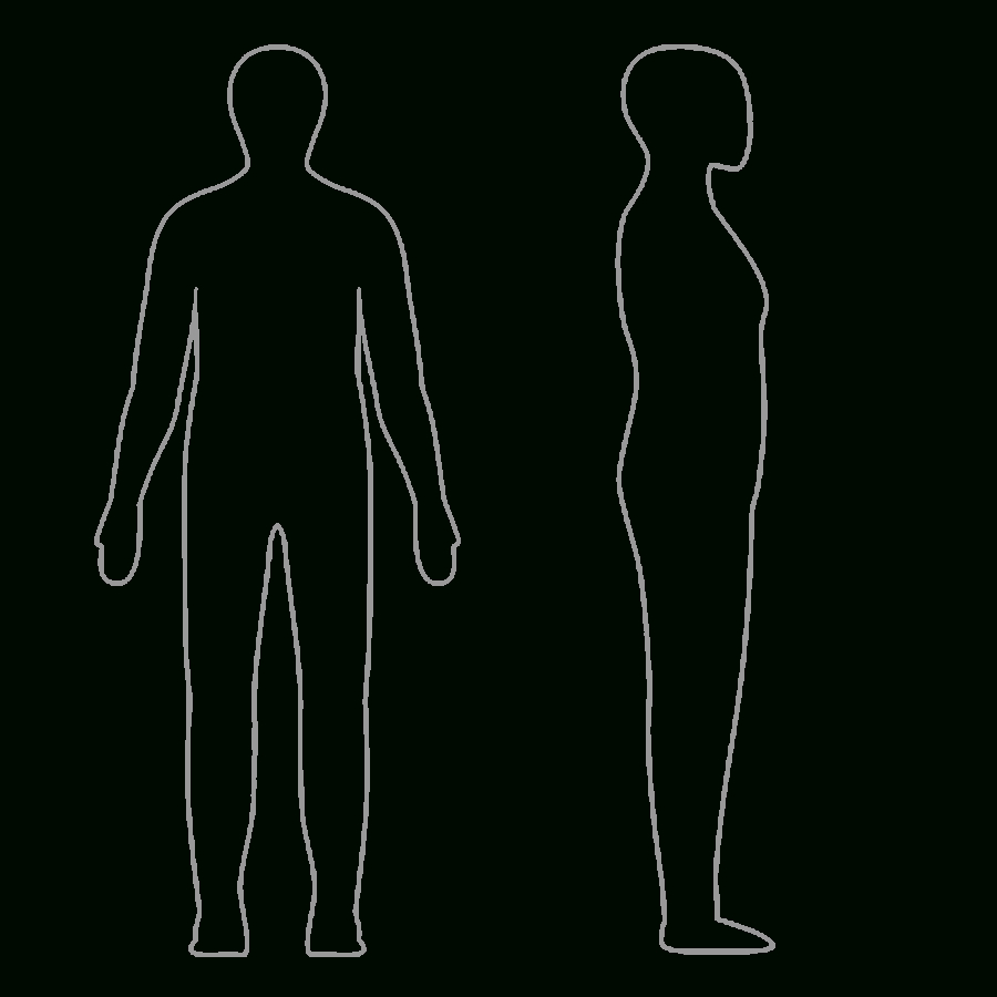 Free Body Outline, Download Free Clip Art, Free Clip Art On Throughout Blank Body Map Template