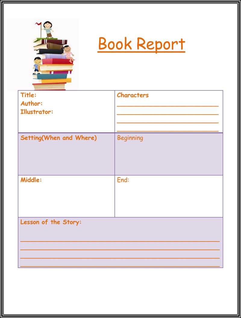Free Book Report & Worksheet Templates – Word Layouts Pertaining To Book Report Template 5Th Grade