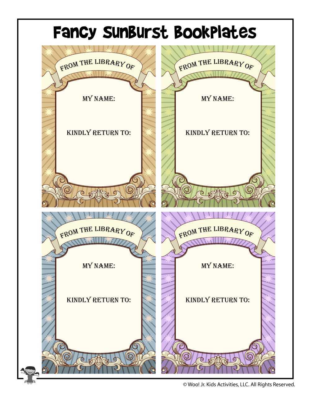Free Bookplates To Print | Woo! Jr. Kids Activities For Bookplate Templates For Word