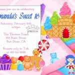 Free Candyland Invitation Template – Calep.midnightpig.co Pertaining To Blank Candyland Template