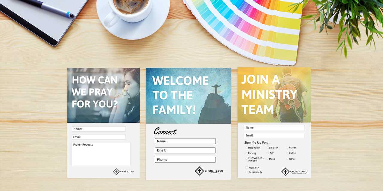 Free Church Connection Cards - Beautiful Psd Templates Throughout Church Visitor Card Template Word