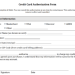 Free Credit Card Authorization Form Template - Calep within Credit Card Authorization Form Template Word