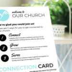 Free Design Template: Connection Card – Churchly Within Church Visitor Card Template Word
