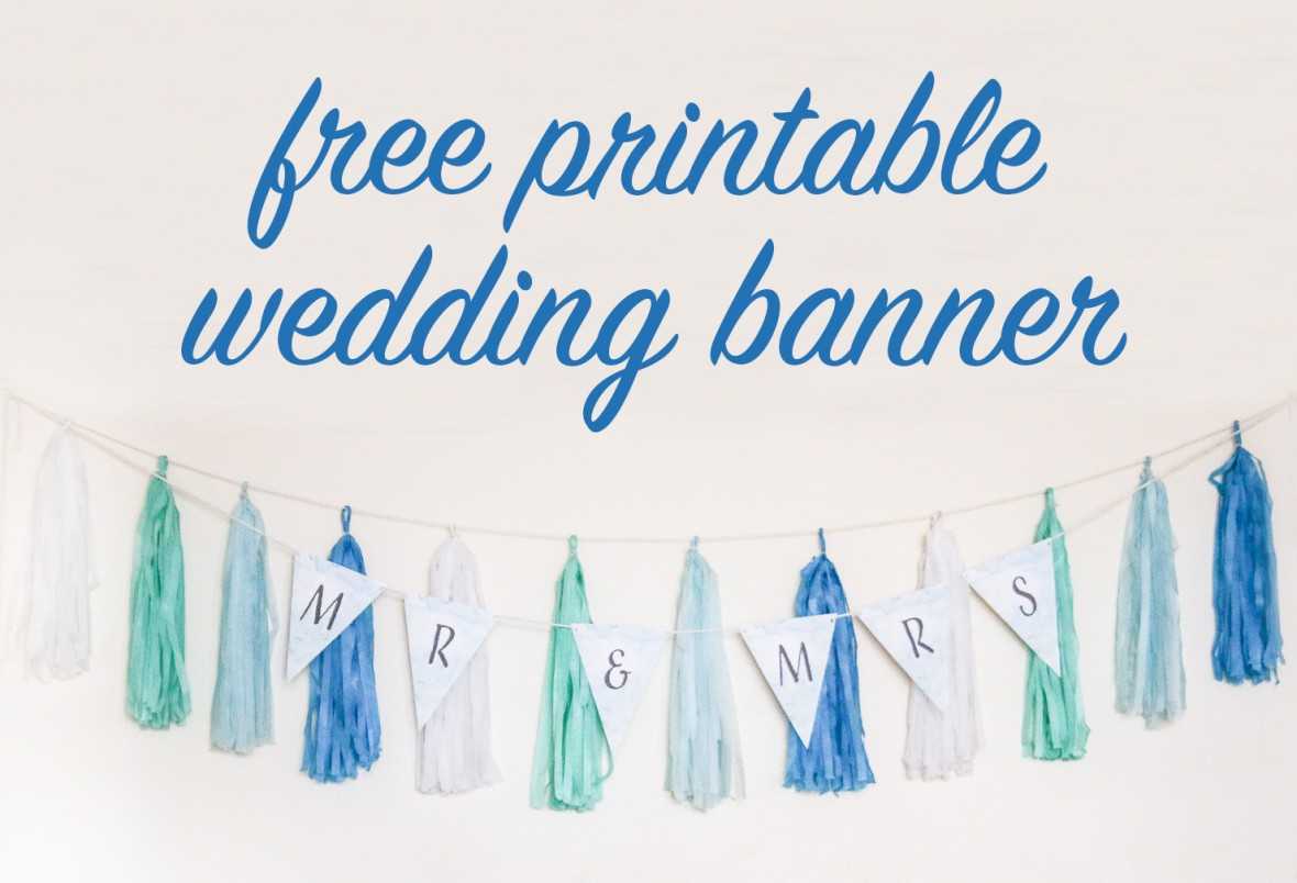 Free Diy Printable Wedding Banner For Free Bridal Shower Banner Template