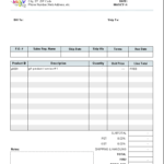 Free Downloadable Invoice Template Word Free Invoice Template With Regard To Free Downloadable Invoice Template For Word