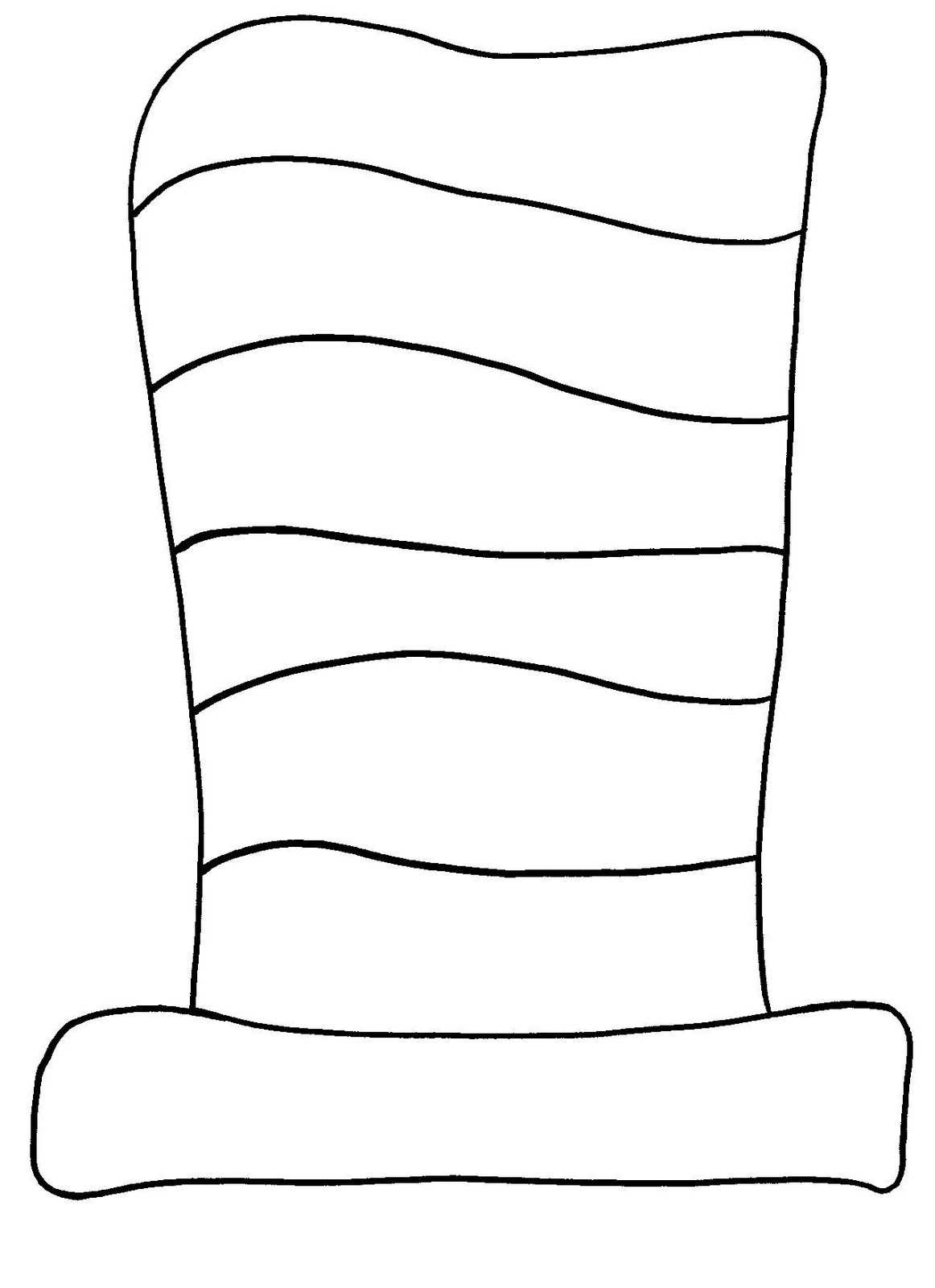 Free Dr Seuss Hat Clip Art Black And White, Download Free Regarding Blank Cat In The Hat Template