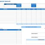 Free Expense Report Templates Smartsheet For Quarterly Report Template Small Business