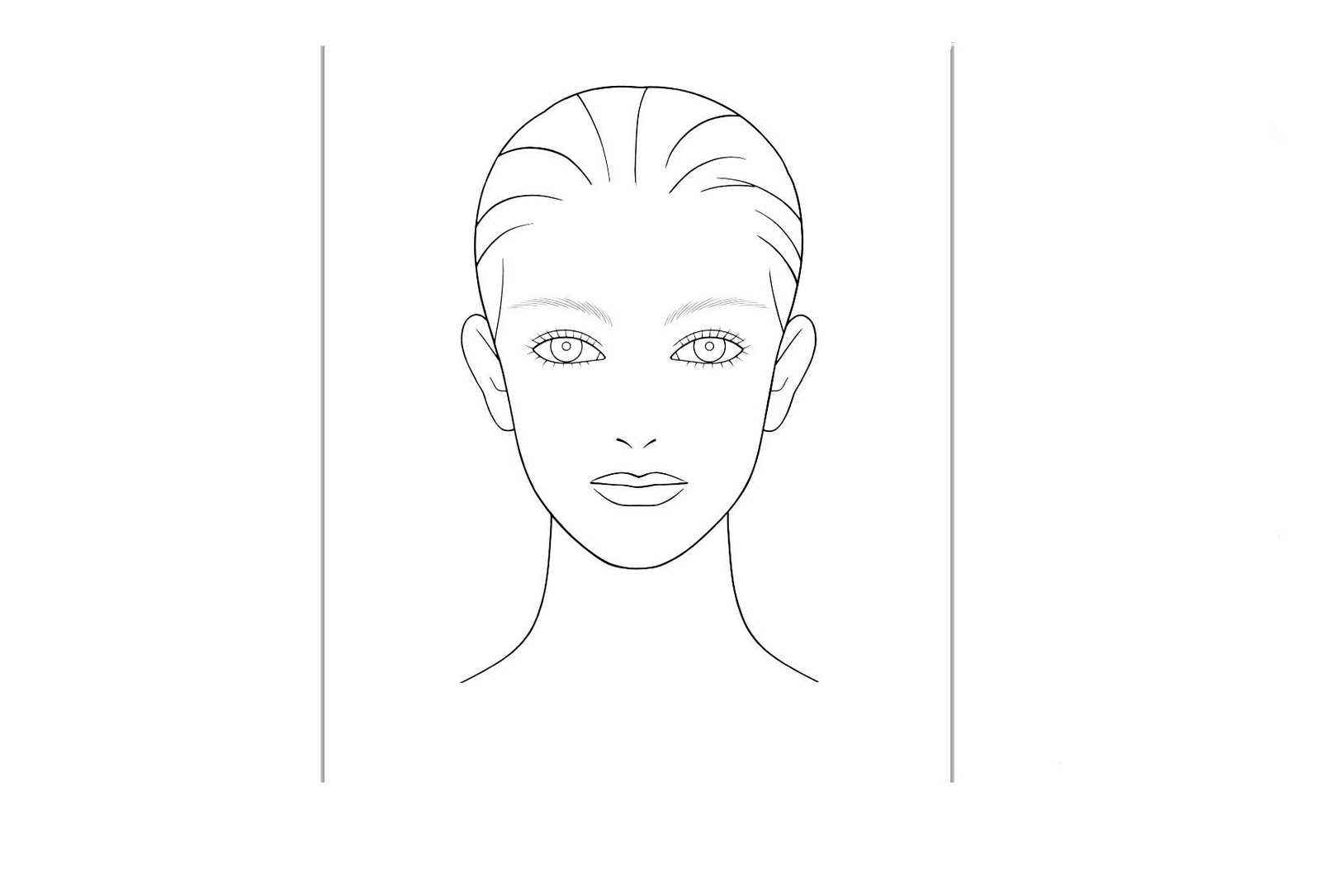 Free Face Template, Download Free Clip Art, Free Clip Art On With Blank Model Sketch Template