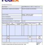 Free Fedex Commercial Invoice Template | Pdf | Word | Excel With Regard To Commercial Invoice Template Word Doc