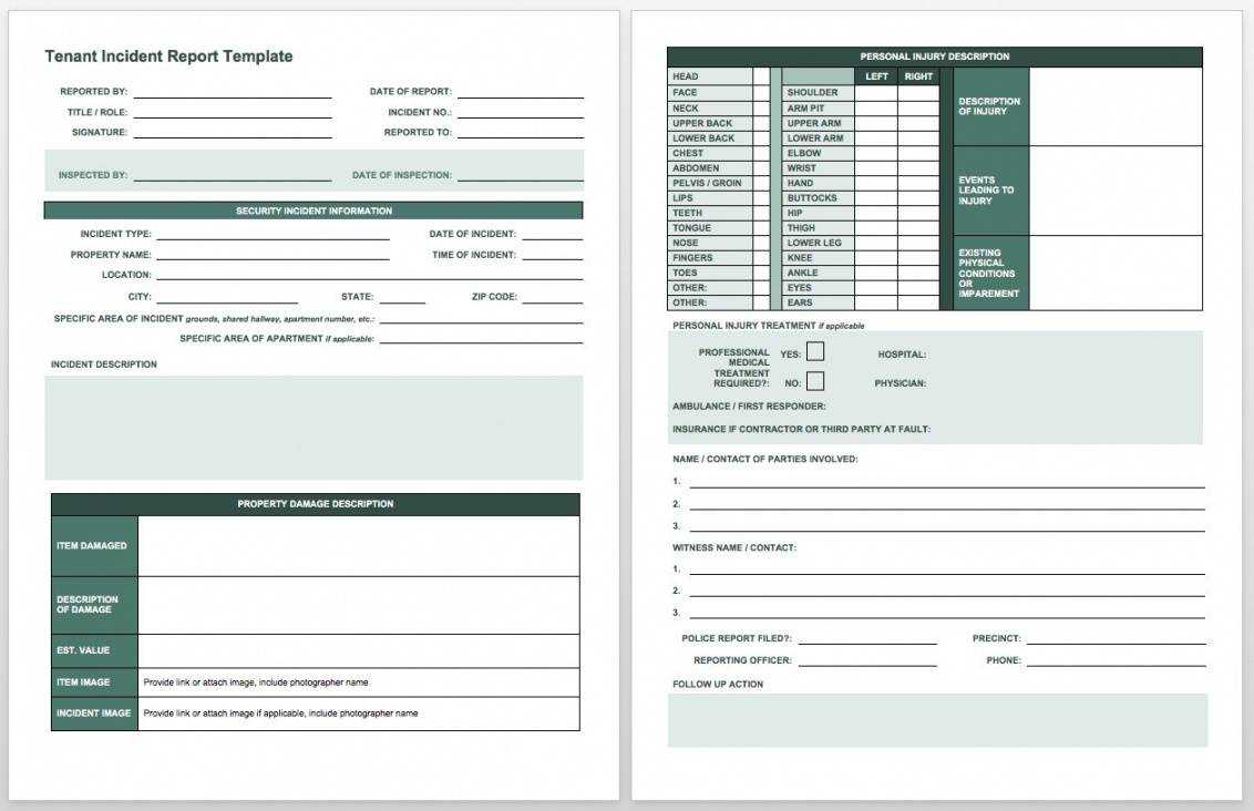 Free Free Incident Report Templates & Forms Smartsheet Pertaining To Incident Report Book Template