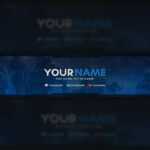 Free Halo Youtube Banner Template (Psd) Pertaining To Youtube Banners Template