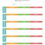 Free Meal Planner Template – Dalep.midnightpig.co Regarding Blank Meal Plan Template