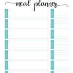 Free Meal Planner Template – Dalep.midnightpig.co Throughout Blank Meal Plan Template