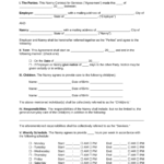 Free Nanny Contract Template – Samples – Pdf | Word | Eforms Inside Nanny Contract Template Word