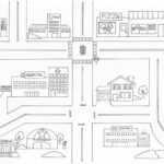 Free Neighborhood Map Coloring Page, Download Free Clip Art In Blank City Map Template