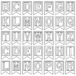 Free Printable Alphabet Letters | Banner Flag Letter Pdf Regarding Letter Templates For Banners