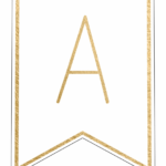 Free Printable Banner Letters Template – Letter Png Gold For Free Printable Party Banner Templates