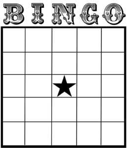 Free Printable Bingo Card Template - Set Your Plan &amp; Tasks regarding Blank Bingo Template Pdf