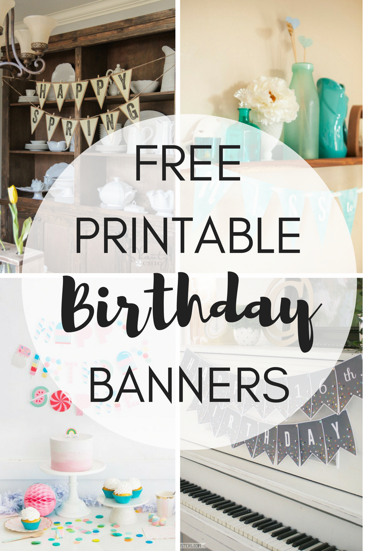 Free Printable Birthday Banners Regarding Diy Banner Template Free